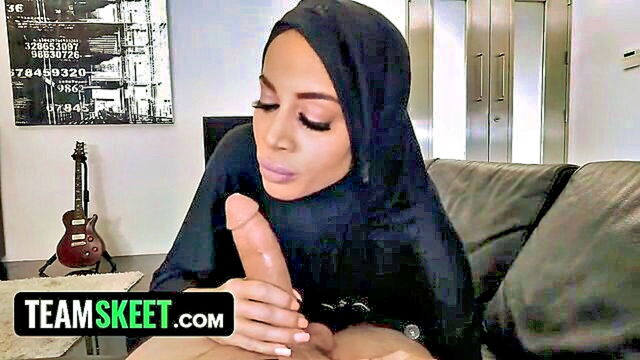 Victoria June - victoria june an attractive muslim teenage wife with ample breasts engages in adultery while dressed in a hijab   a taboo act for her religion TeamSkeet