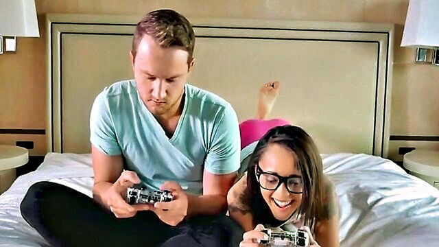 Holly Hendrix - amateur interracial sex with nerd porn actress holly hendrix