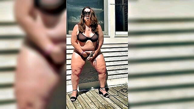 bbw, big ass, big tits - voluptuous wife with big butt and tits