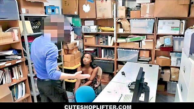 Daya Knight - black teen fucked by officer ShopLyfter