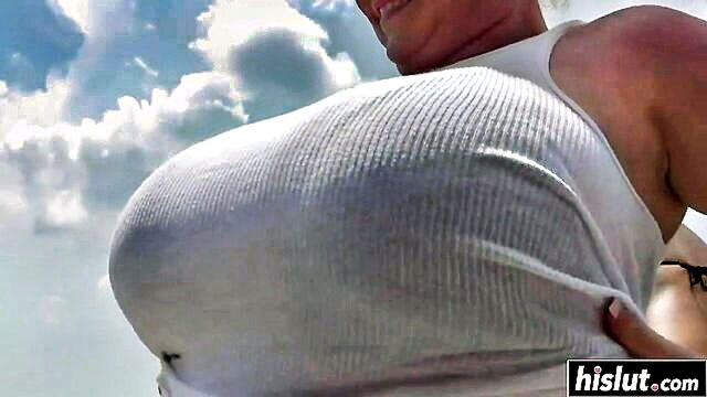 large breasted women unveil their attractive forms and sensually undress to engage in mutual nipple stimulation : shellant