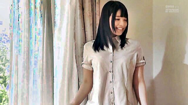 fucked, uehara, husband - japanese wife uehara gets fucked in front of her husband