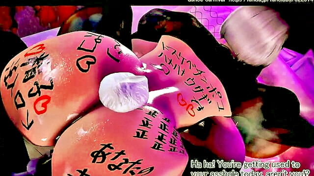 kissing, 18 tits, ass 18 - asian chick with a big ass gets double penetrated and begs for more
