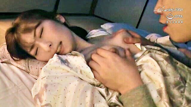 japanese creampie, japanese big tits, sleeping - unresponsive sister in law experiences involuntary orgasms from lustful touches during sleep