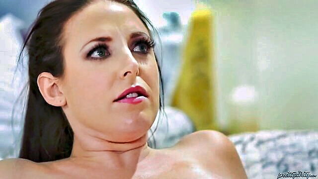 Angela White, Angela Milf - angela whites surprise threesome with her parents maid Angel
