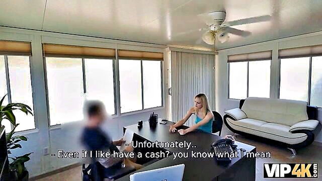 rent in arrears young blonde in need of financial aid turns to bank : colten_kerluke