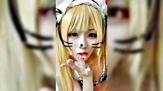 Ahegao - a small and adorable korean girl indulges in passionate pleasure