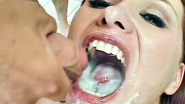 slow motion compilation of group sex swallowing and cumshots   watch now : casimer04