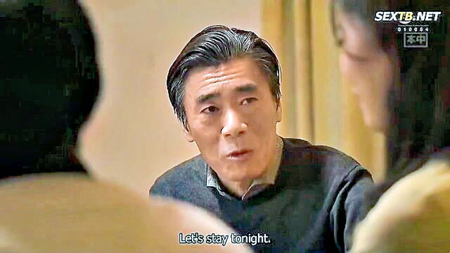 fiance, father, asian - older man and younger woman have passionate encounter