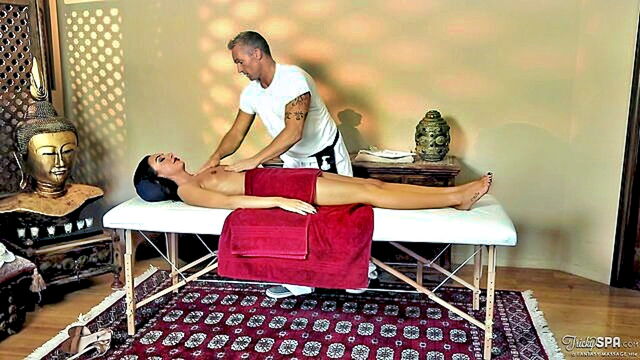 Tiffany Brookes - intimate encounter on a massage couch   featuring tiffany brookes
