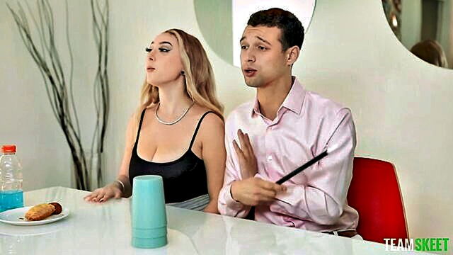 Skylar Vox, Johnny The Kid, Johnny Love - skinny step sister skylar vox caught on cam
